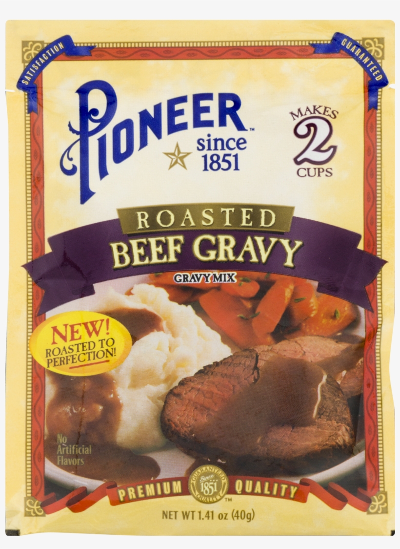 Pioneer Roasted Gravy Mix Oz Walmart Com - Pioneer Country Gravy Mix, transparent png #9090564