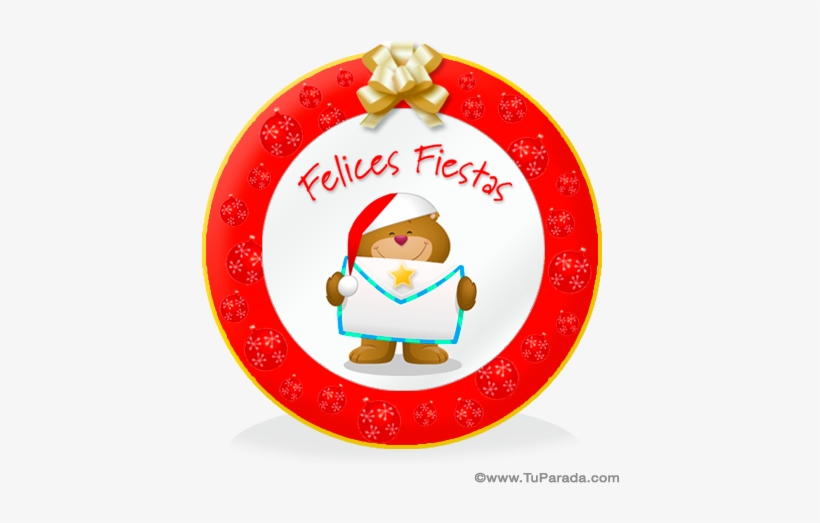 Osito De Navidad Personalizable - Navideñas Para Decorar Tarjetas, transparent png #9090823
