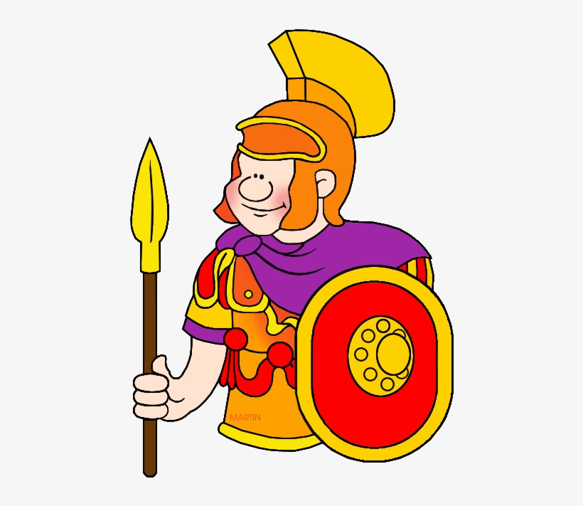 Roman Soldier - Phillip Martin Clipart Romans, transparent png #9090826