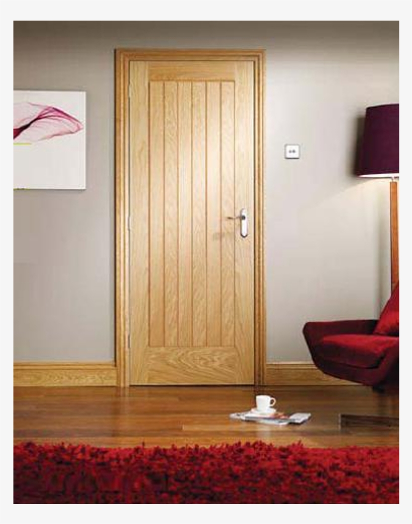 Suffolk Interior Oak Door Untreated - Skirting Boards And Door Frames, transparent png #9091121