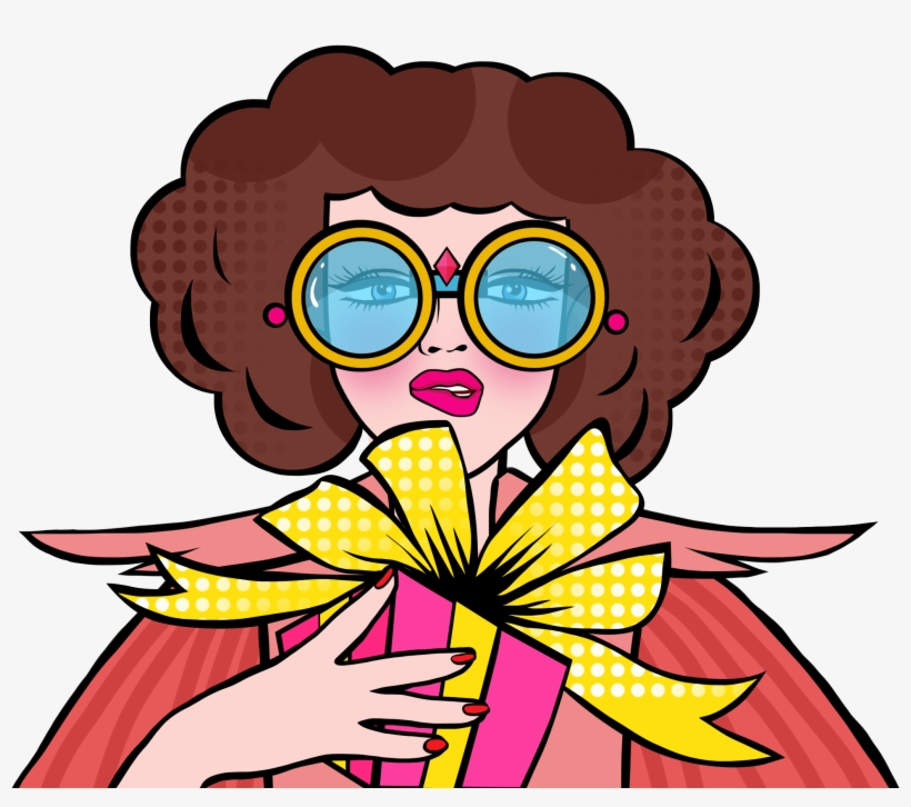 Pop Ilustración Estilo Retro Coloreado Png Y Psd - Cartoon, transparent png #9091546