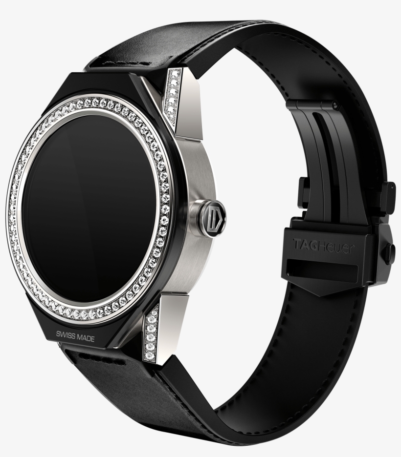 The 5 Most Expensive Smartwatches On The Market - Tag Heuer Connected Diamond, transparent png #9091768