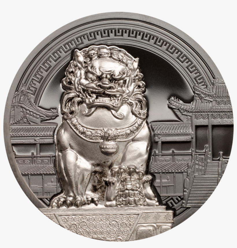 Chinese Guardian Lions Female - Coin, transparent png #9092373
