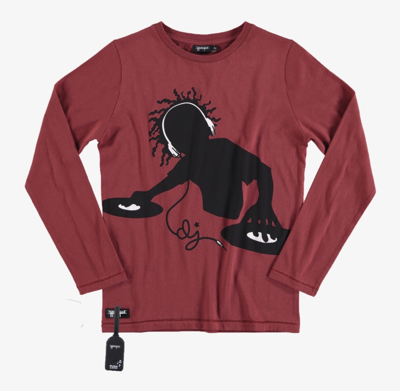 Yporqué Dj Tee - Long-sleeved T-shirt, transparent png #9092599