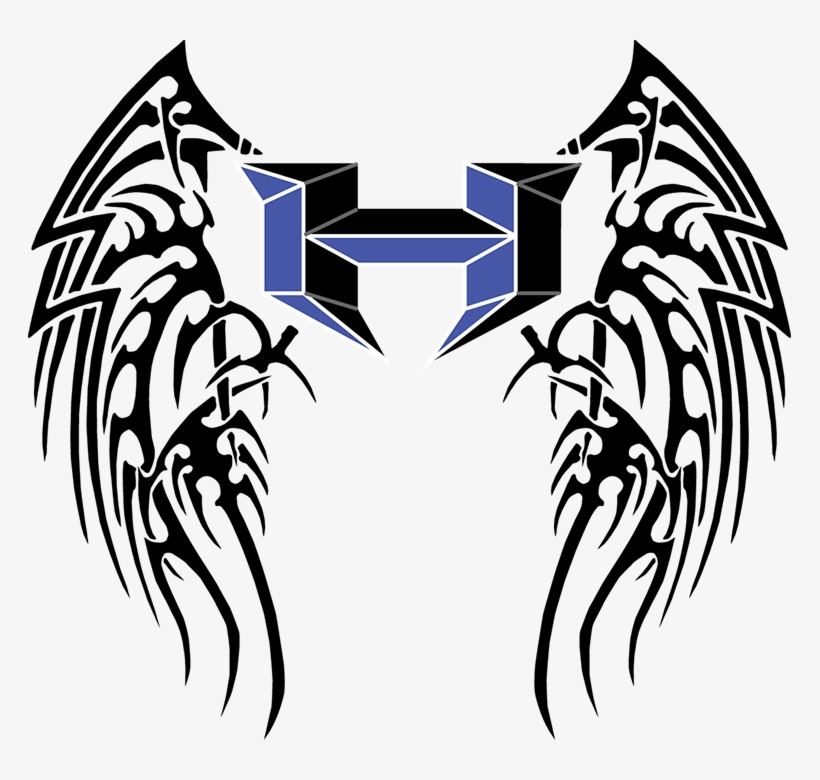 Hsw Superh Xlarge - Angel Wings On Back Tribal, transparent png #9092823