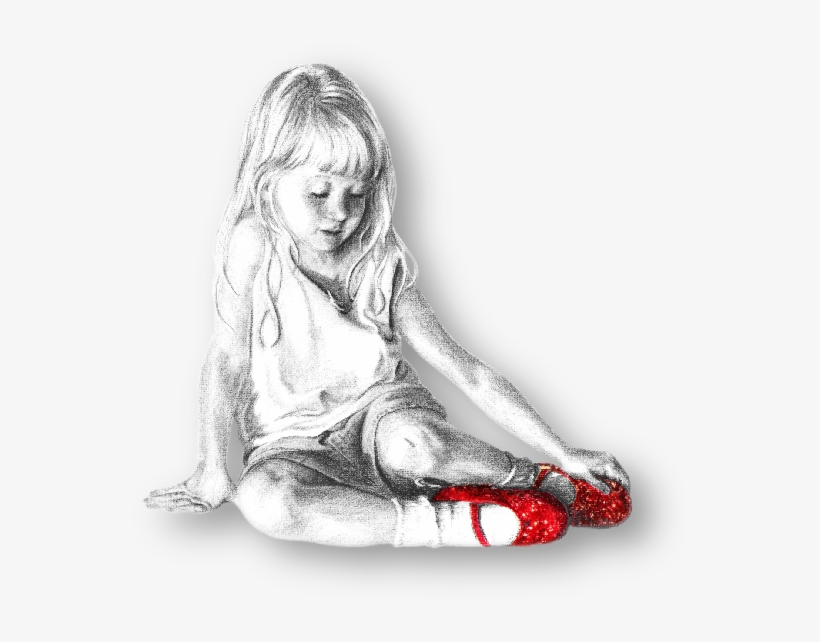 Alone Drawing Pencil - Paio Di Scarpette Rosse, transparent png #9092832