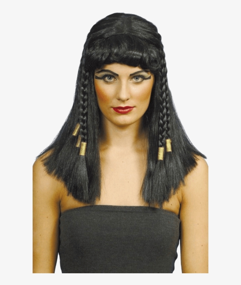 Black Cleopatra Wig With Braids - Ancient Egypt Hairstyles - Free  Transparent PNG Download - PNGkey
