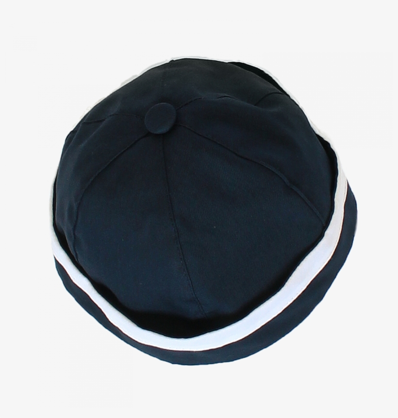 Blue Hat With White Stripe - Peaked Cap, transparent png #9094911