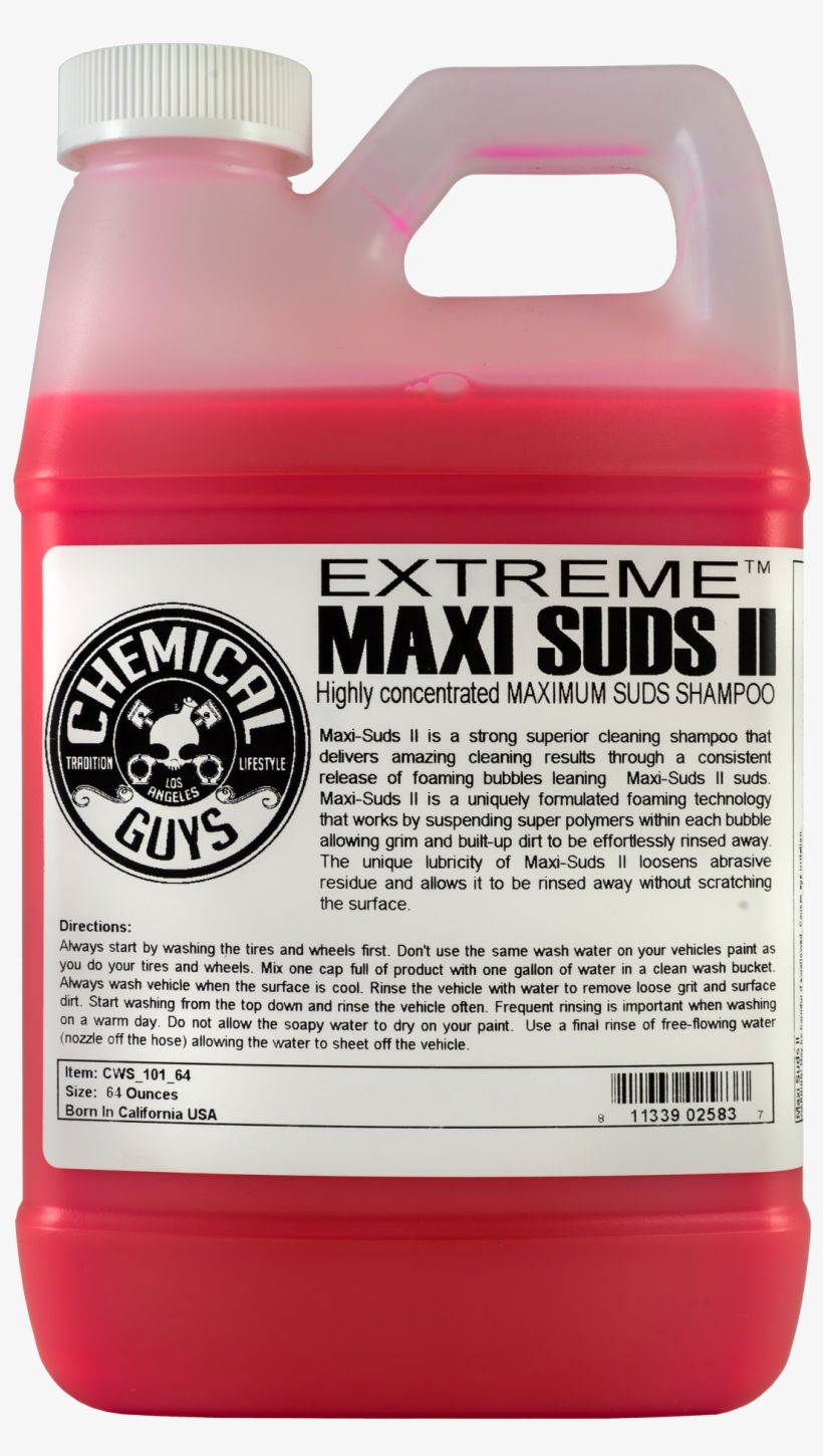 Chemical Guys Maxi Suds Ii, transparent png #9095123