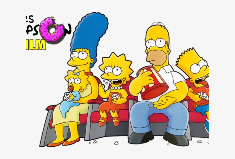 The Simpsons Movie Clipart Png - Simpsons At The Movies, transparent png #9095328