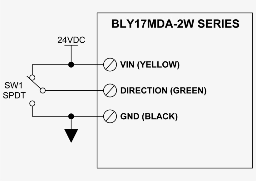 Bly17mda-2w Hook Up - Diagram, transparent png #9095681