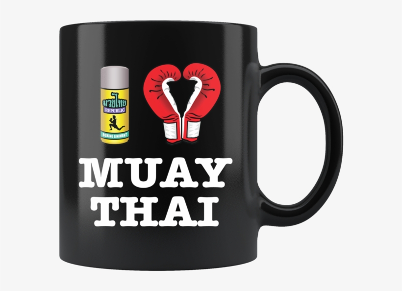 “i ❤ Muay Thai” Mug 11oz - Beer Stein, transparent png #9095762