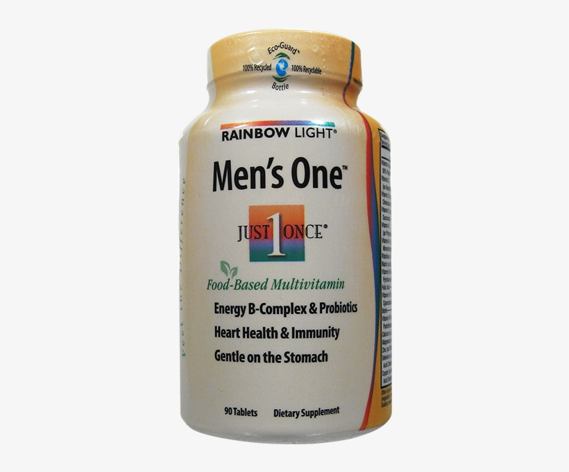 Rainbow Light Men's One Multi Vitamin 90 Tablets - Energy Shot, transparent png #9095850