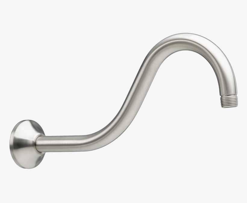 Wall Mount Shepherd's Crook Shower Arm - Brushed Nickel Shower Arm, transparent png #9096254