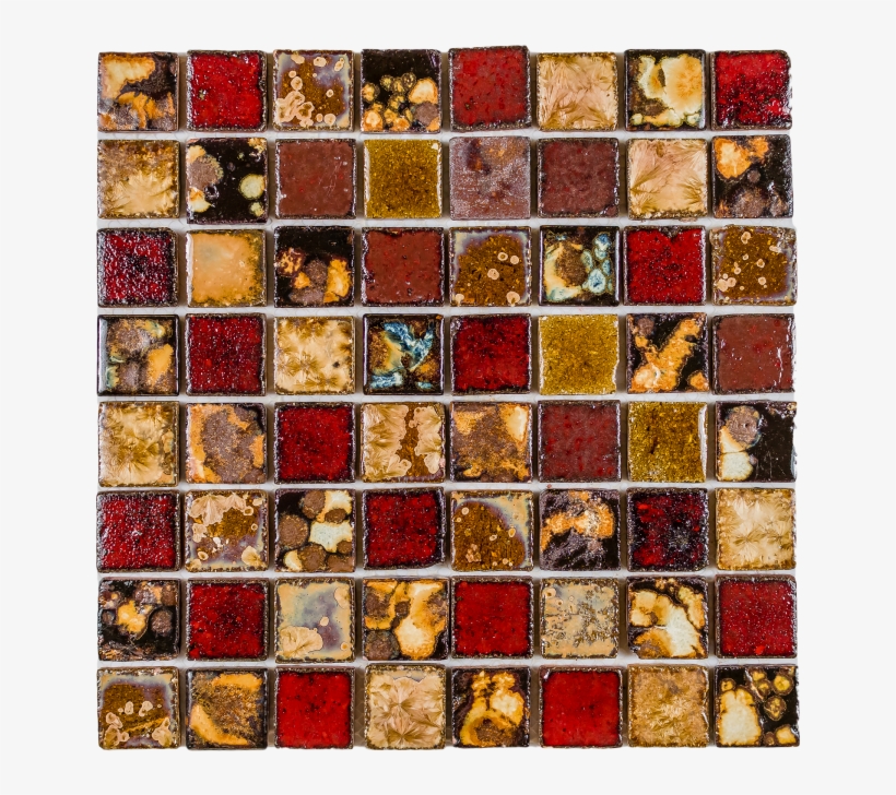 5 Square Pattern Red, Beige & Brown Color Handmade - Motif, transparent png #9096969
