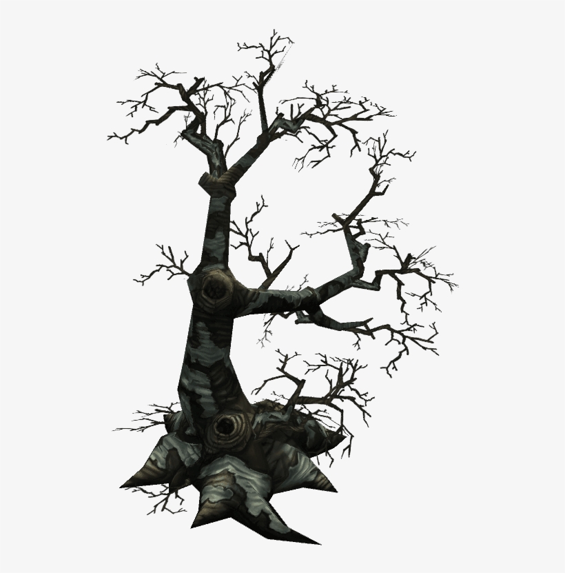 Low Poly Dead Tree Pack - Silhouette, transparent png #9097099