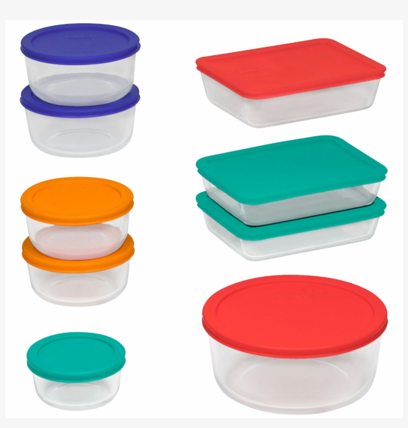 Pyrex 18pc Food Storage Set $14 - Pyrex, transparent png #9097447