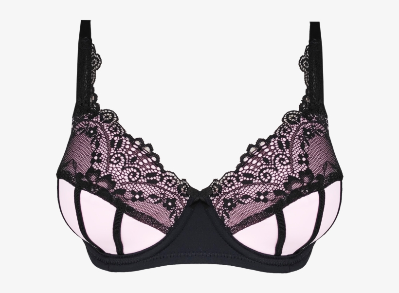 Lace Bra Black & Blushing Pink Braa03 2114black/blushingpink - Brassiere, transparent png #9097595