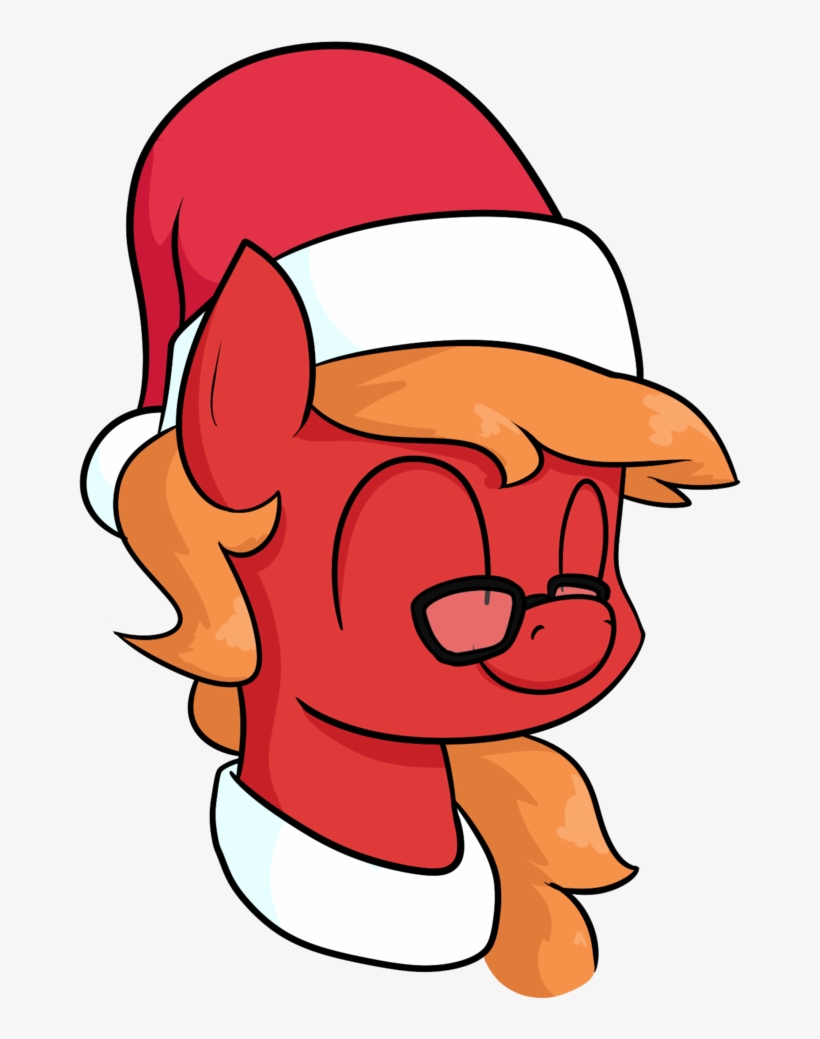 Moonatik, Bust, Christmas, Glasses, Hat, Holiday, Male, - Cartoon, transparent png #9098293