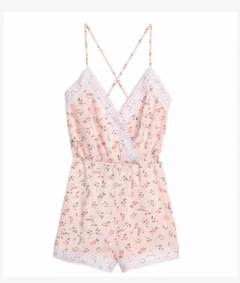 New Design Summer Jumpsuit With Lace Trim V Neckline - Cocktail Dress, transparent png #9098448