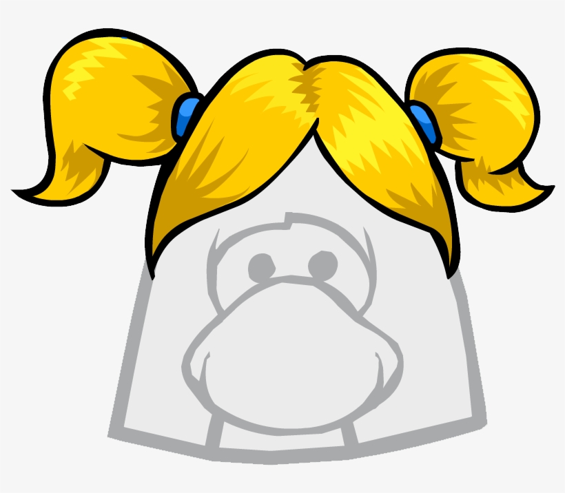 The Funster - Club Penguin Red Wig, transparent png #9098484