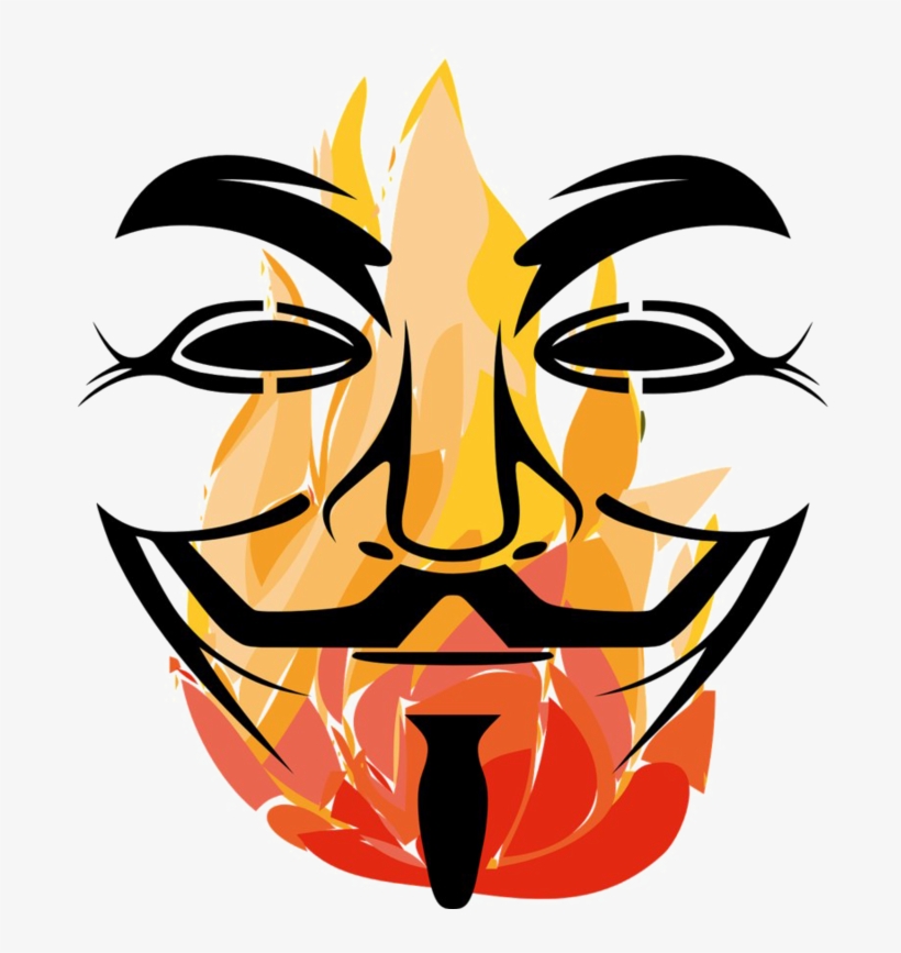 Anonymous Mask Png No Background - Guy Fawkes Mask, transparent png #9098547