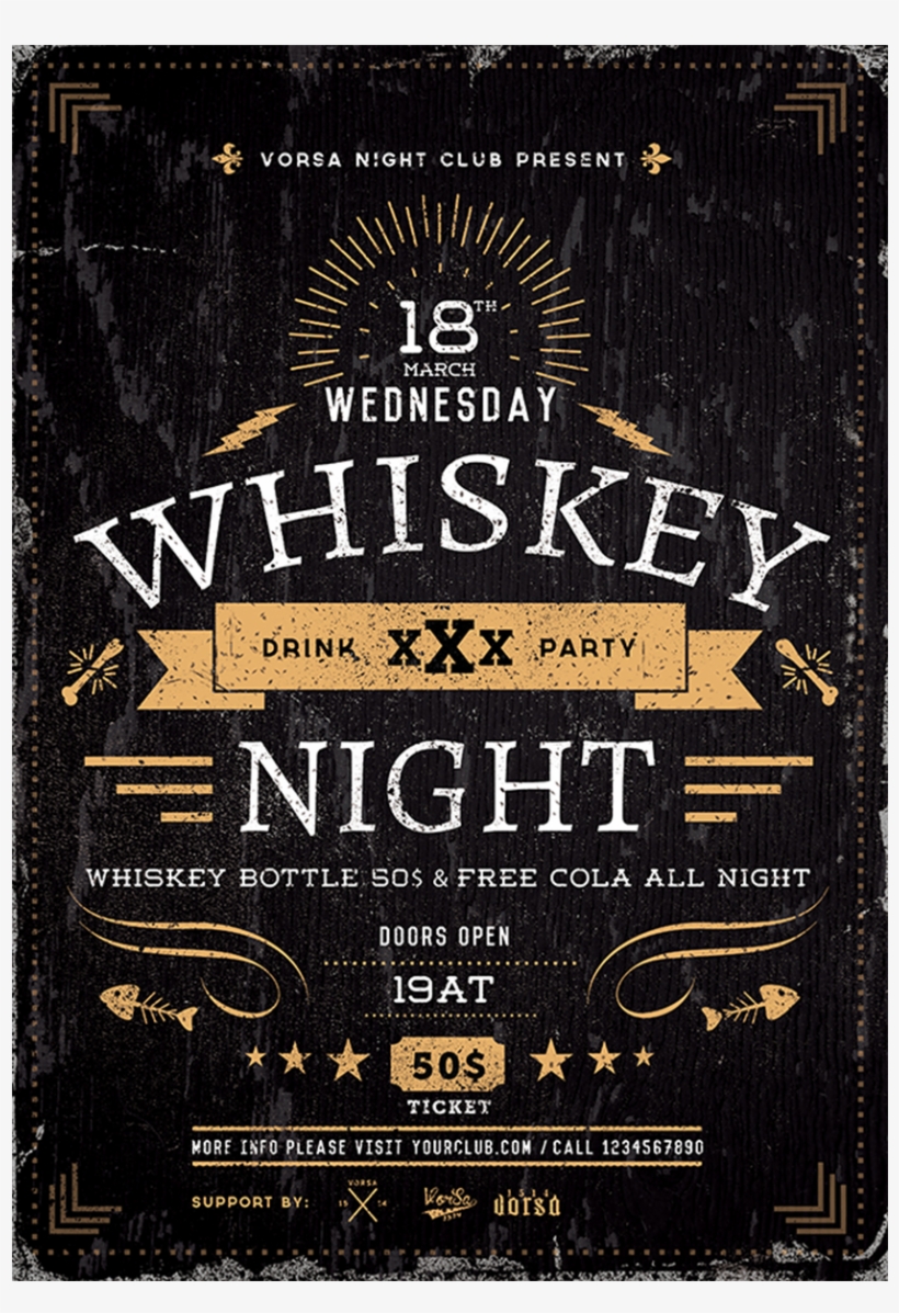 S Virma Moordspel Co - Whiskey Wednesday Flyer, transparent png #9098551