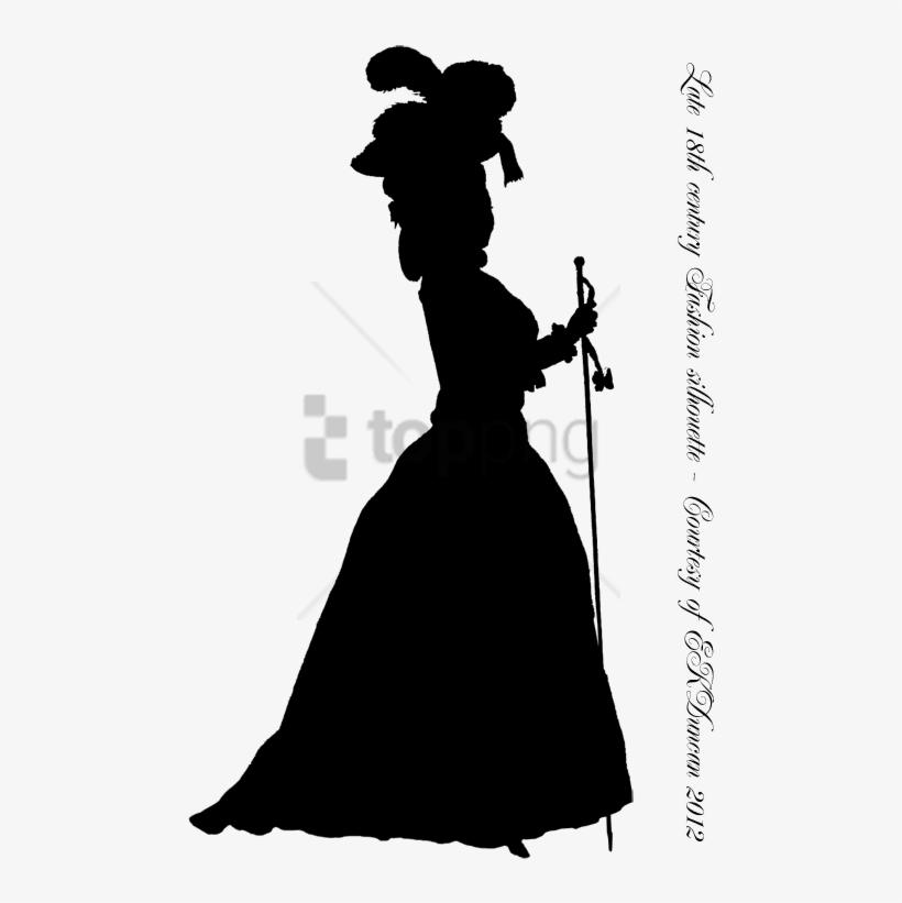 Free Png Download 19th Century Fashion Silhouette Png - 19th Century Fashion Silhouette, transparent png #9098719