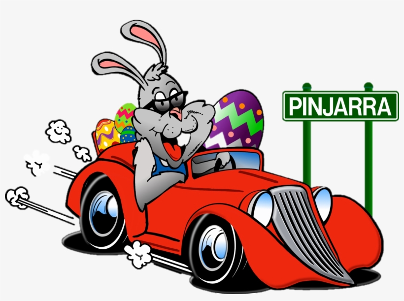 Easter Bunny Car - Hot Rod Easter Bunny, transparent png #9099128