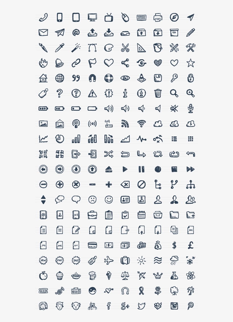 Jolly Icons Free 36 Free Hand-drawn Vector Icons - Hand Drawn Bullet Points, transparent png #9099475