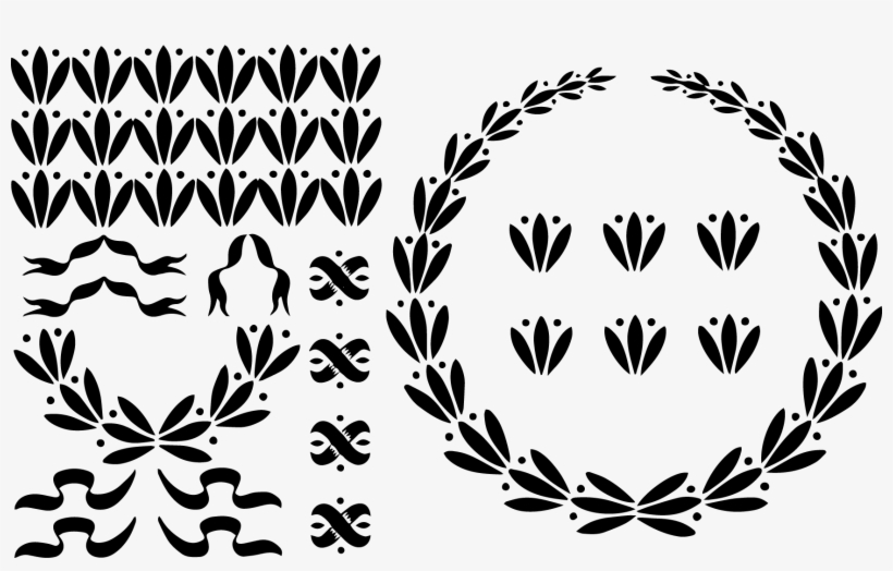 Png Free Stock Free Laurel Wreath Clipart - Vector Garland, transparent png #910088