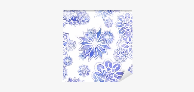 Watercolor Seamless Background Of Lilac With White - Christmas Day, transparent png #910397