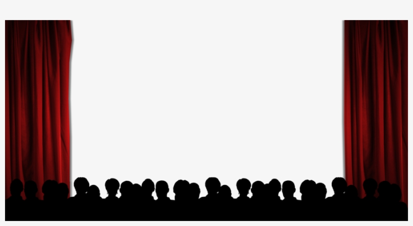 Download Audience Silhouette Clipart Strategien Der - Movie Theater Curtain Png, transparent png #910820