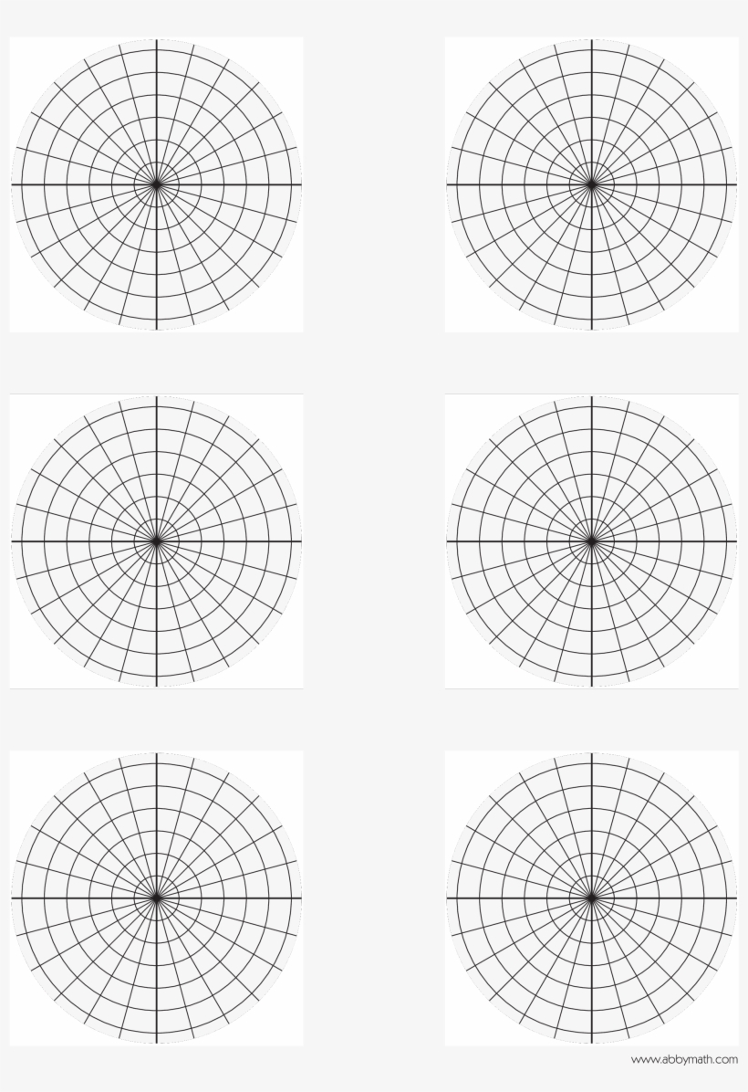 Polar Plane Graph Paper Main Image - Blank Polar Graph Sheet, transparent png #910844