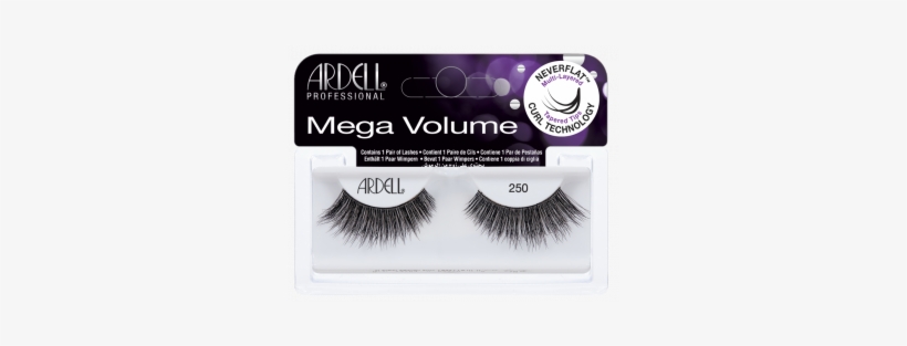 Ardell Mega Volume Lashes - Ardell Mega Volume 250, transparent png #910845