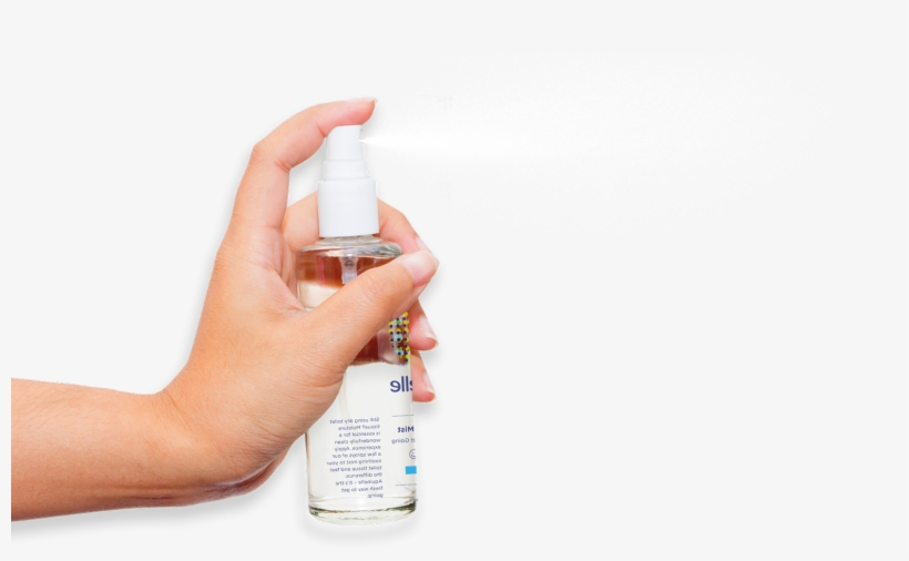 How It Works - Spray Bottle And Hand Png, transparent png #910964