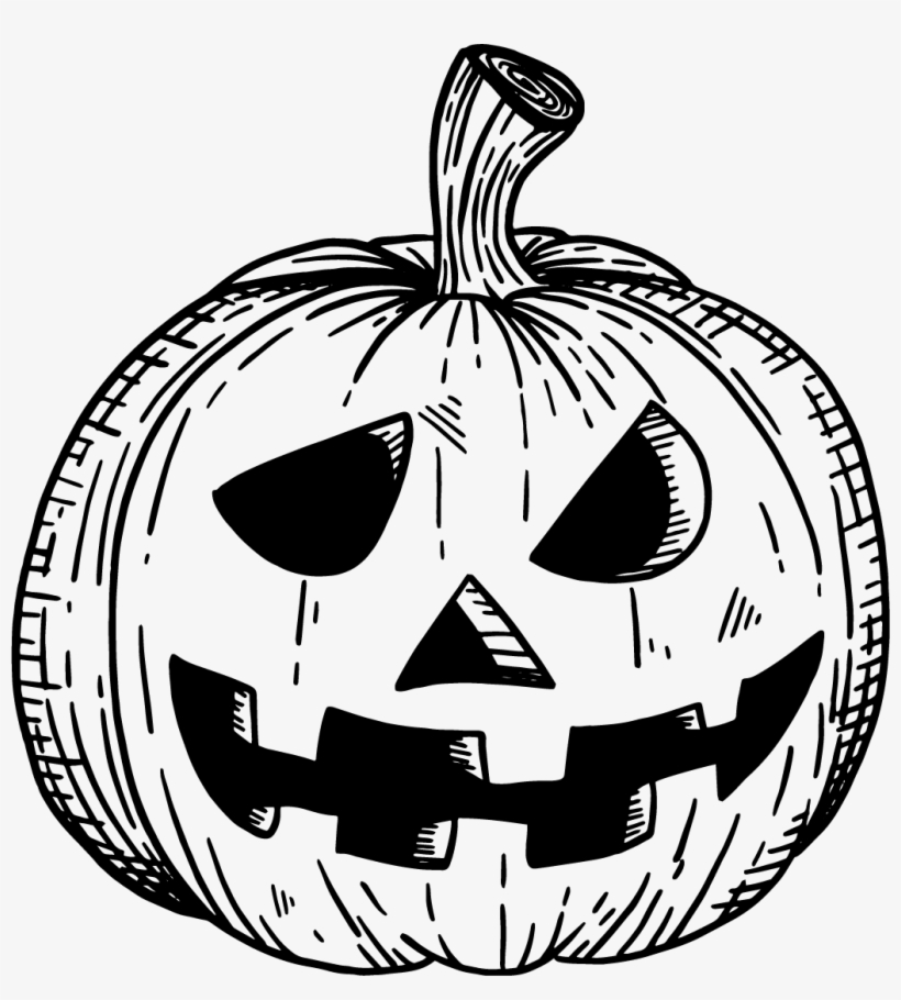 Cute Halloween Jack O Lantern Coloring - Jack-o'-lantern, transparent png #911363