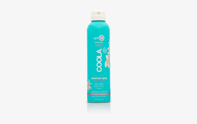 Coola Sport Spf 50 Suncreen Spray Unscented - Coola Organic Suncare, Eco-lux Size, Unscented Sport, transparent png #911445
