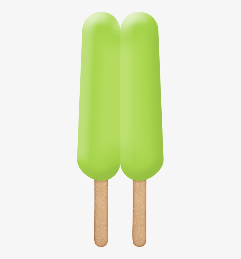 Green Clipart Popsicle - Green Ice Cream Stick Clipart Png, transparent png #911886