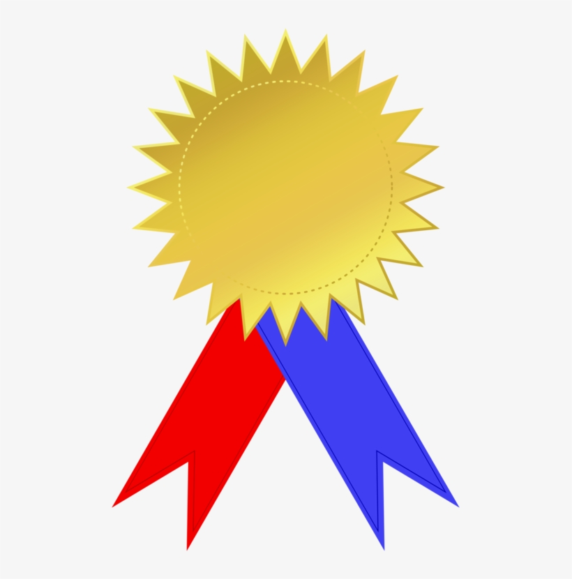 Gold Medal Ribbon Award Silver Medal - Gold Medal Png, transparent png #911927