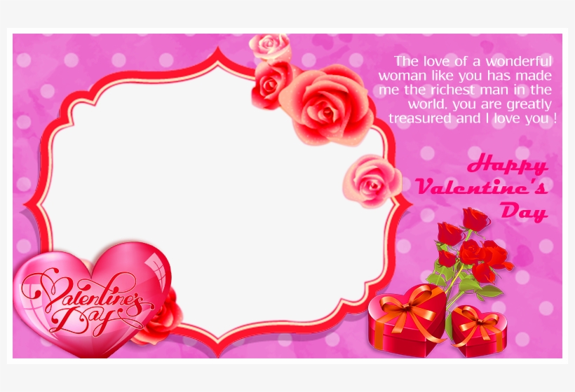 Valentines Day Frame Png Pic - Valentine Day Frame Png, transparent png #912015