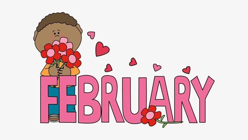 Month Of February Valentine's Day - February Clip Art, transparent png #912249