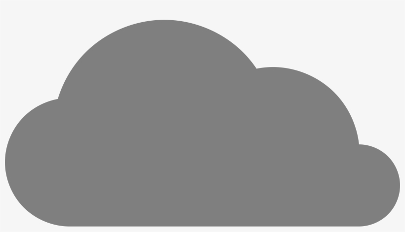 Big Image - Grey Cloud Cartoon Png, transparent png #912278