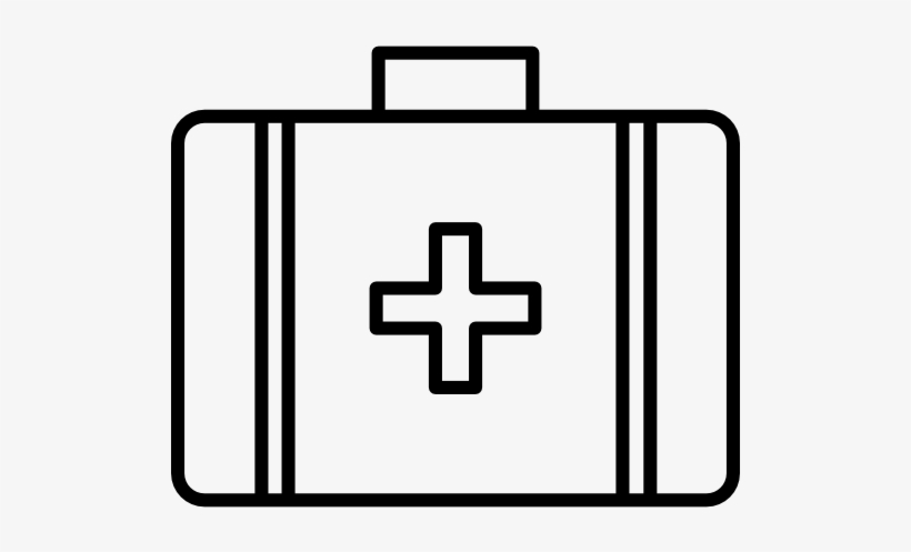 First Aid Kit Clipart Black And White, transparent png #912449