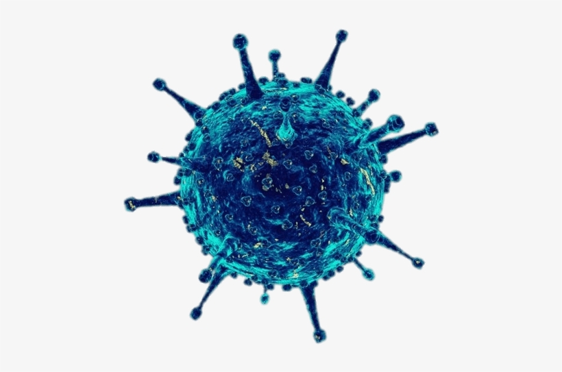 Blue Virus With Tentacles - Virus, transparent png #912627