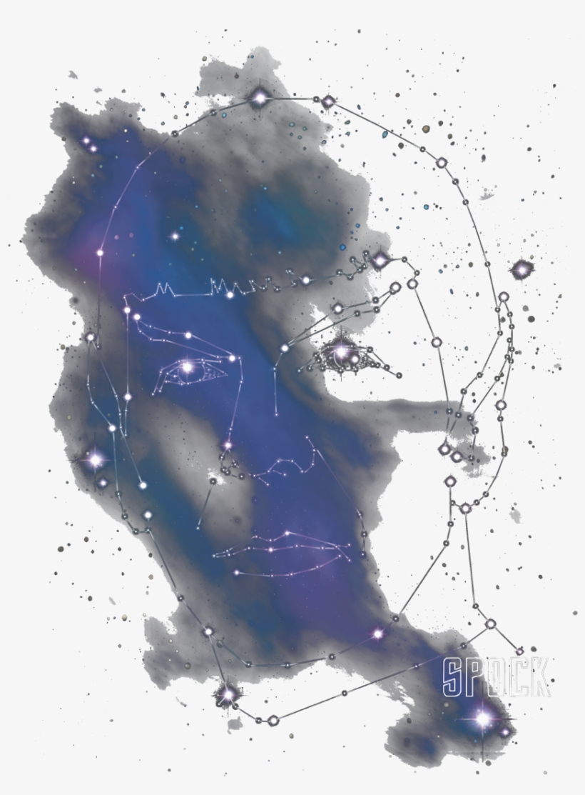 Star Trek Spock Constellations Juniors T-shirt, transparent png #913366