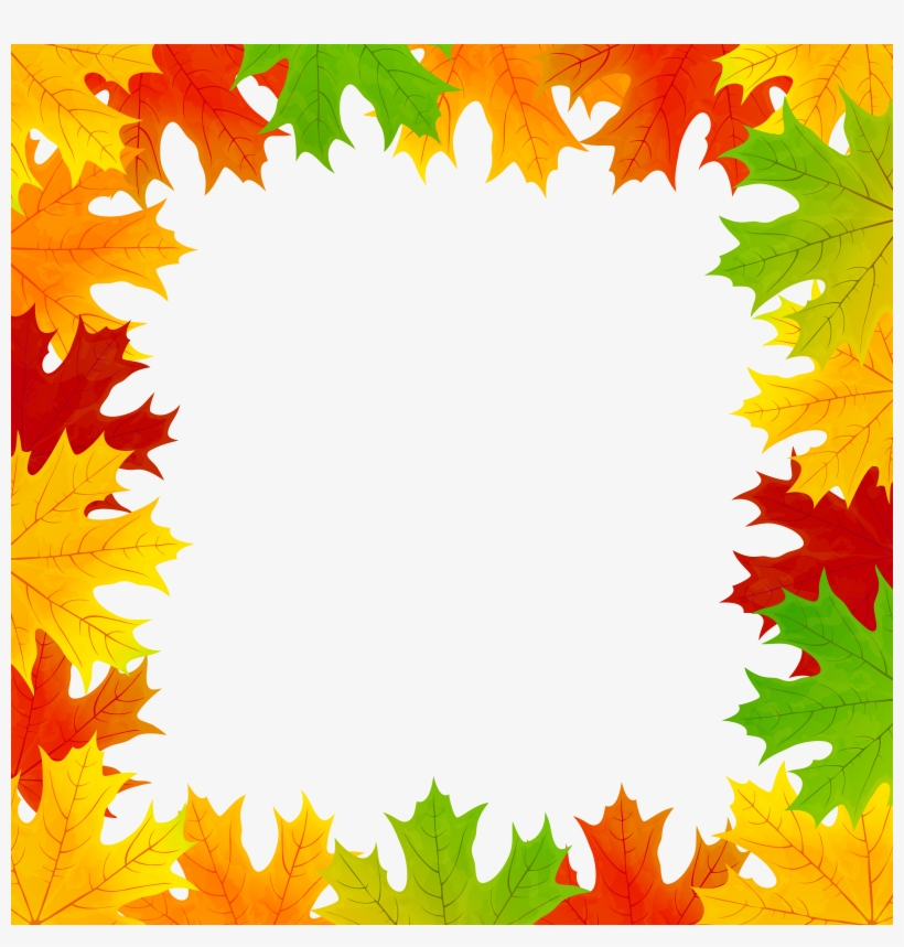 Fall Leaves Border Frame Png Clip Art Image - Fall Leaf Border, transparent png #913552