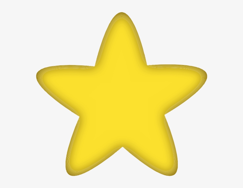 Gold Star Clipart No Background - Rounded Star No Background, transparent png #913695