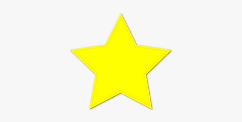 Gold Star Border Clipart Star Clipart - Yellow Star With Black Background, transparent png #913791