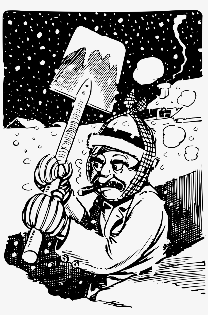This Free Icons Png Design Of Man Shoveling Snow, transparent png #913886